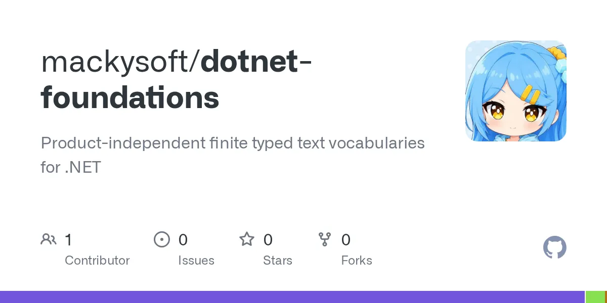 mackysoft/dotnet-foundations のリポジトリサムネイル
