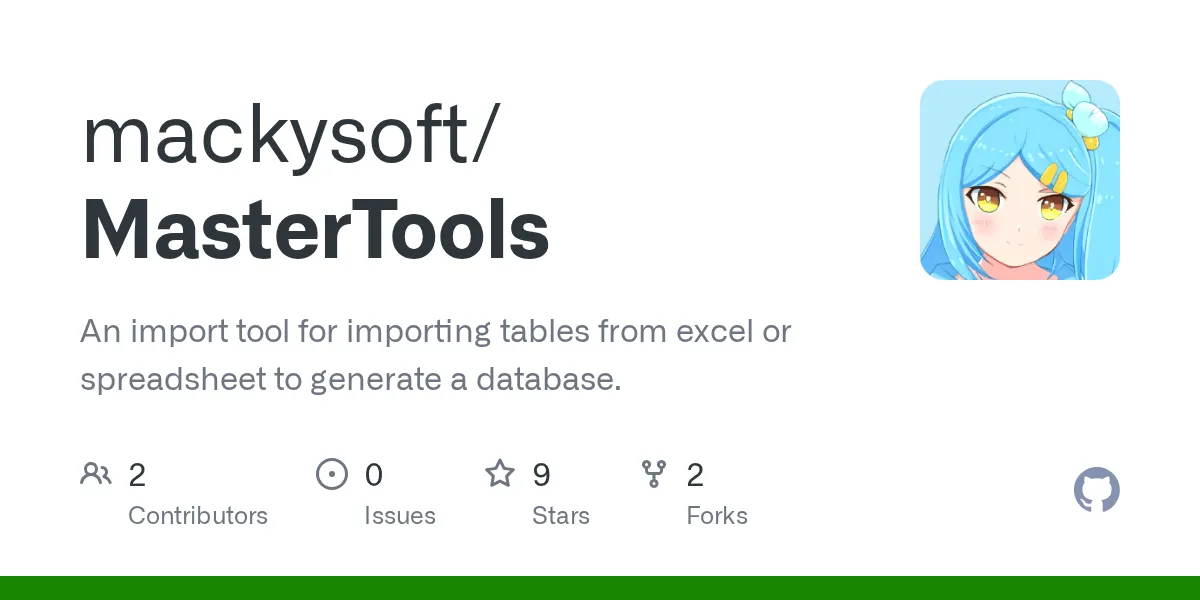 mackysoft/MasterTools のリポジトリサムネイル