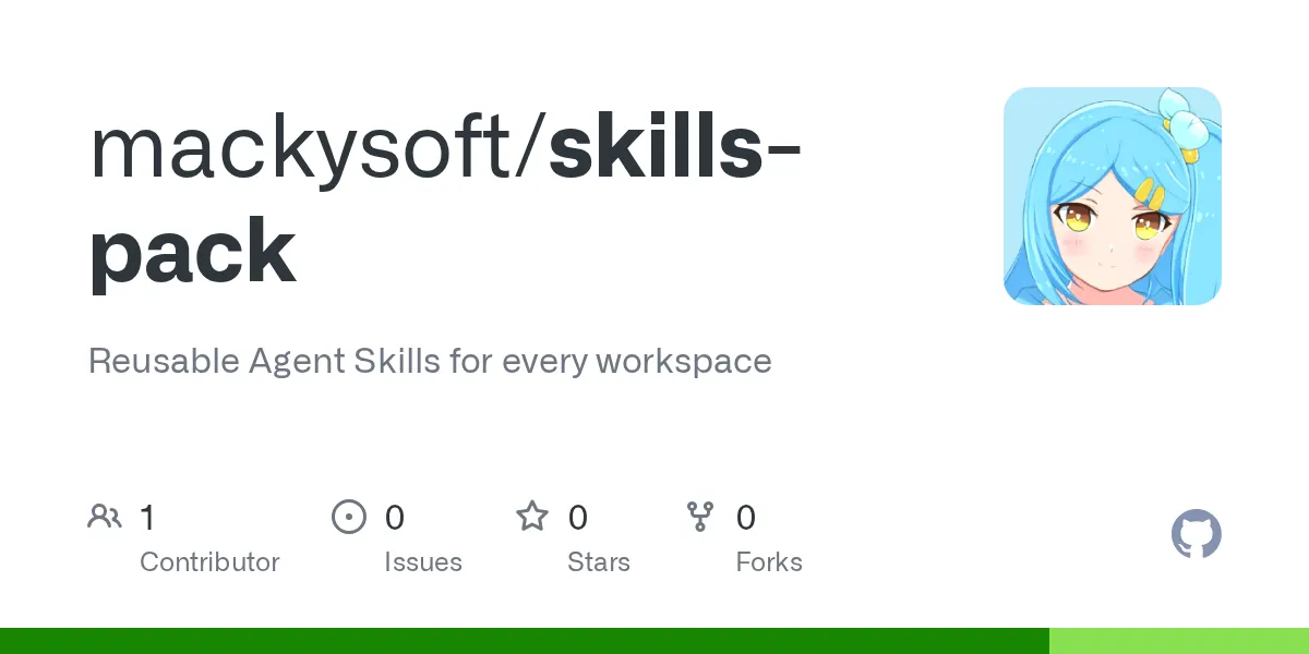 mackysoft/skills-pack のリポジトリサムネイル