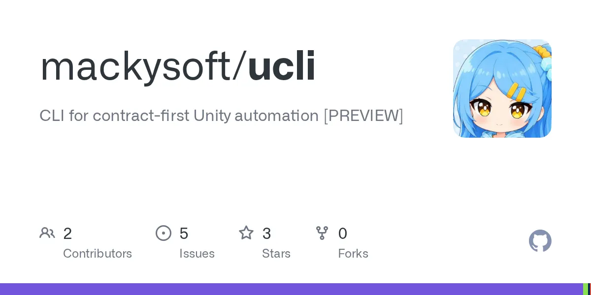 mackysoft/ucli のリポジトリサムネイル