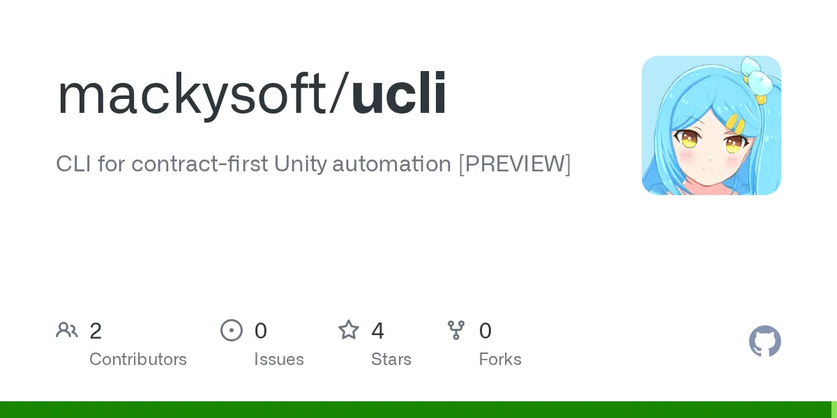 mackysoft/ucli のリポジトリサムネイル