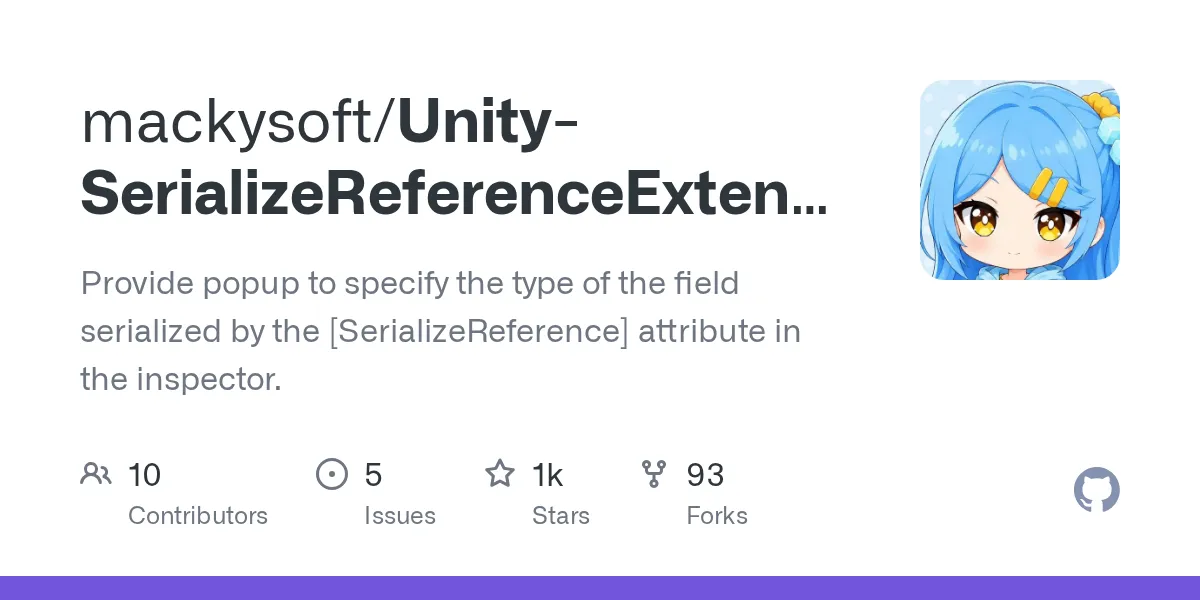 mackysoft/Unity-SerializeReferenceExtensions のリポジトリサムネイル