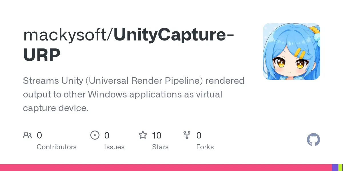 mackysoft/UnityCapture-URP のリポジトリサムネイル